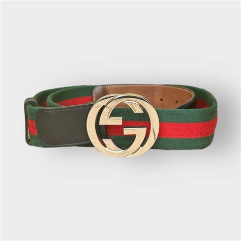 red and green leather gucci belt|web belt with g buckle.